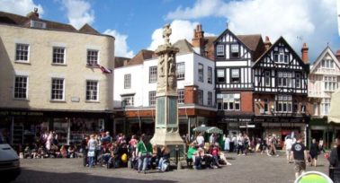 Buttermarket square in Canterbury is just one attraction commuters enjoy