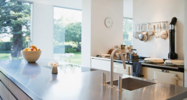 Kitchen ready for a viewing as part of a private house sale
