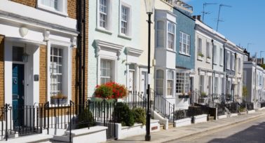 A row of London homes