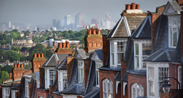 Victorian terraced houses in North London